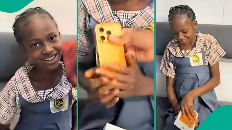 Nigerian Mother Rewards Daughter With iPhone 17 For Academic Excellence, Video Goes Viral