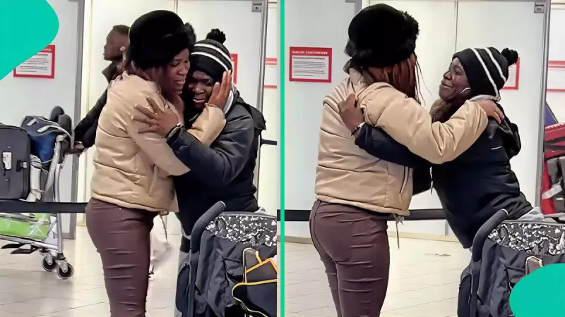 Nigerian Woman Reunites with Mother in UK After 2 Years, 2 Visa Denials