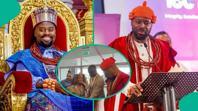 Olu of Warri's Aide Blocks Handshake: Cultural Protocol Sparks Online Debate