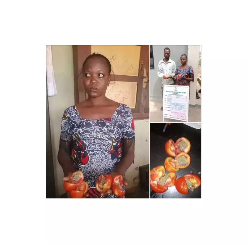 Ondo Prison Drug Smuggle Foiled: Two Arrested with Indian Hemp in Tomatoes