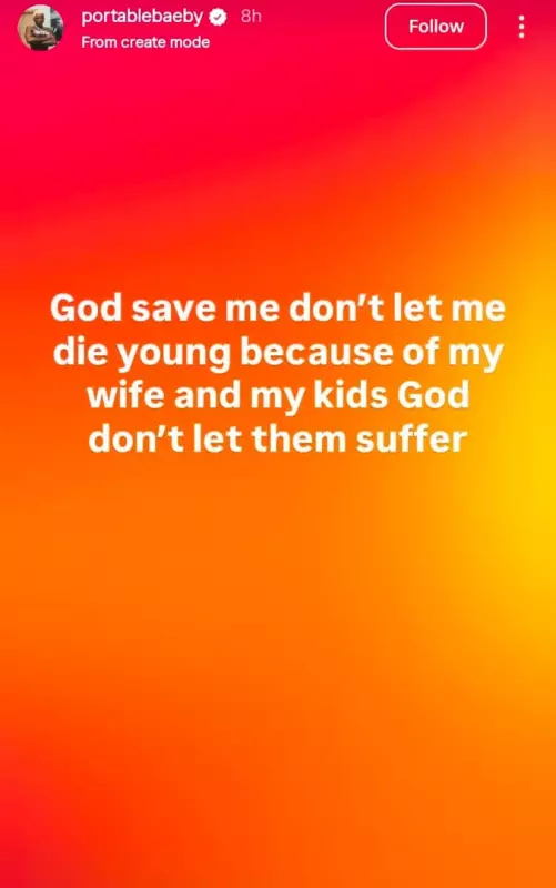 Portable's Emotional Plea: 'God Save Me, Don't Let Me Die Young'