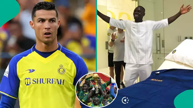 Ronaldo's Special Gesture for AFCON Hero Sadio Mane at Al-Nassr Welcome Goes Viral