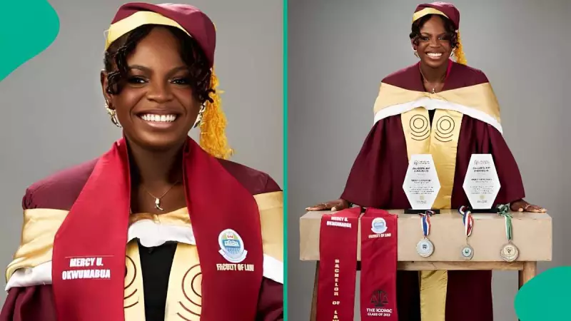 UNILAG Law Graduate's Emotional Journey from Childhood Hardship to First-Class Honors