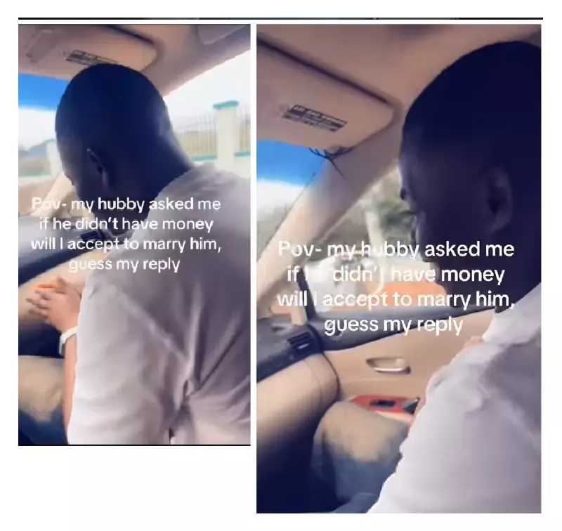 Wife's Hilarious Response to Husband's 'No Money, No Car' Question Goes Viral