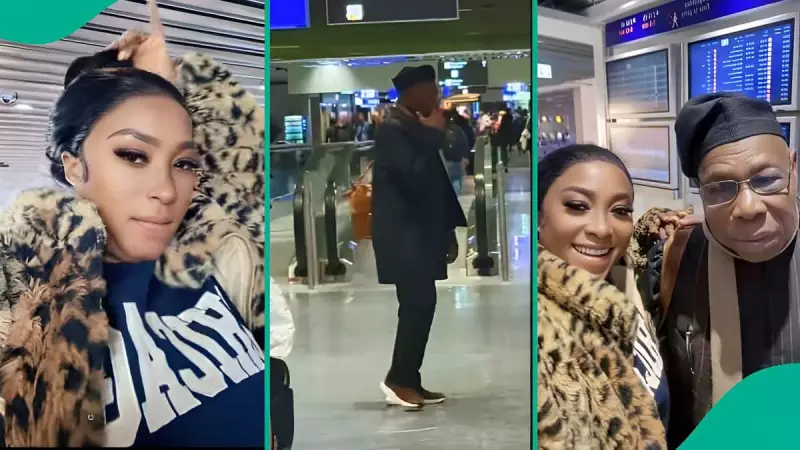 Young Lady's Airport Encounter with Obusegun Obasanjo Goes Viral on TikTok