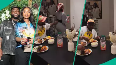 Davido's Playful Touch on Wife Chef Chi Trends After Adeleke Family Dinner