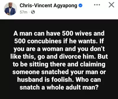 Ghanaian Lawyer: A Man Can Have 500 Wives, 500 Concubines If He Wants