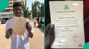 ABU Zaria Third-Class Graduate Proudly Displays Original Degree Certificate on Social Media