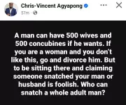 Ghanaian Lawyer: A Man Can Have 500 Wives, 500 Concubines If He Wants