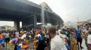 LASTMA, Fire Service Prevent Major Fire Disaster After Tanker Accident in Apapa