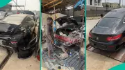 Nigerian Auto Expert Restores Wrecked Mercedes-Benz C300 to Showroom Condition