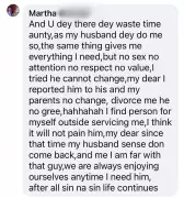 Nigerian Woman, Martha, Reveals Why She Cheats on Her Husband
