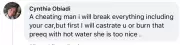 Nigerian Woman Vows to Castrate or Burn Cheating Man with Hot Water