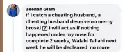 Nigerian Woman's Bold Stance on Infidelity: Her Plan for a Cheating Husband