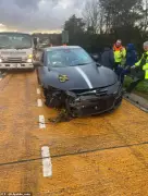 Tottenham Star Randal Kolo Muani Survives Ferrari Crash After Tyre Blowout