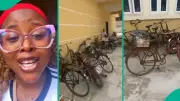 Viral Video Shows Dozens of Bicycles Parked Inside Akwa Ibom Church