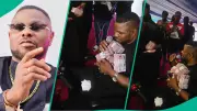 Yinka Ayefele Stunned as Fan Showers Him with Bales of ₦5 Notes On Stage