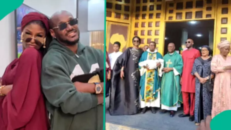 2Baba and Natasha Osawaru Dedicate Son in Church, Celebrating New Family Chapter
