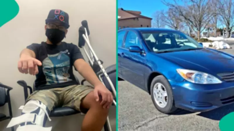Amputee Celebrates First Car Purchase in US After Dishwasher Grind on Broken Prosthetic