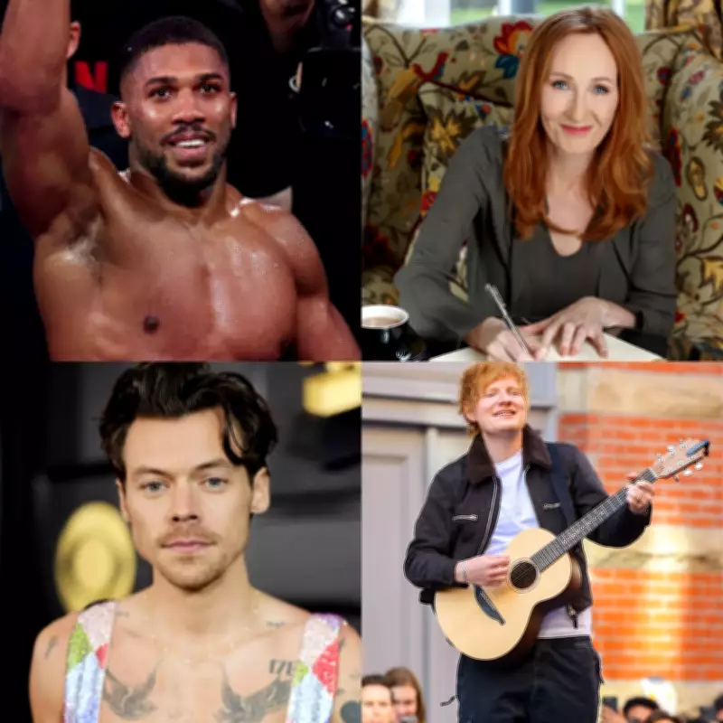 Anthony Joshua, JK Rowling and Mo Salah Among UK's Top 100 Taxpayers