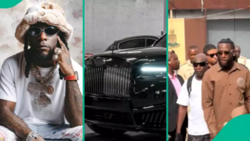 Burna Boy's Luxury Car Allegedly Damaged at Immigration Office by Official's Driver