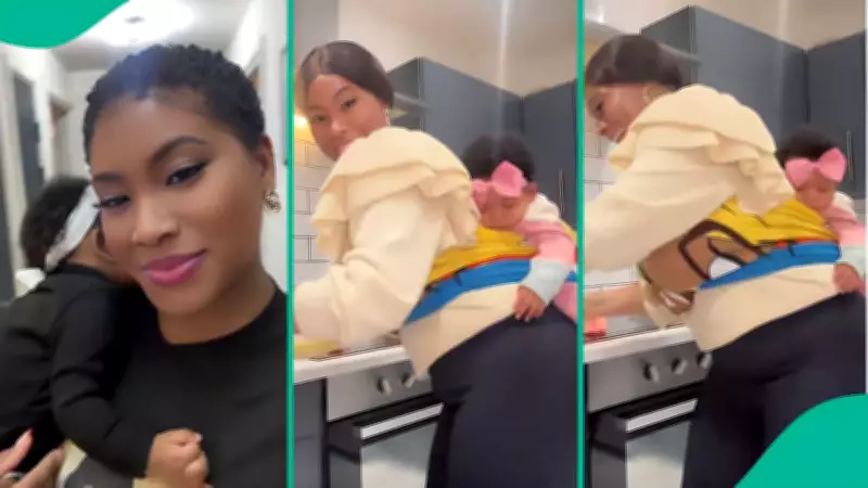 Caribbean Mother's Joy Goes Viral After Adopting African Baby-Wrapping Method