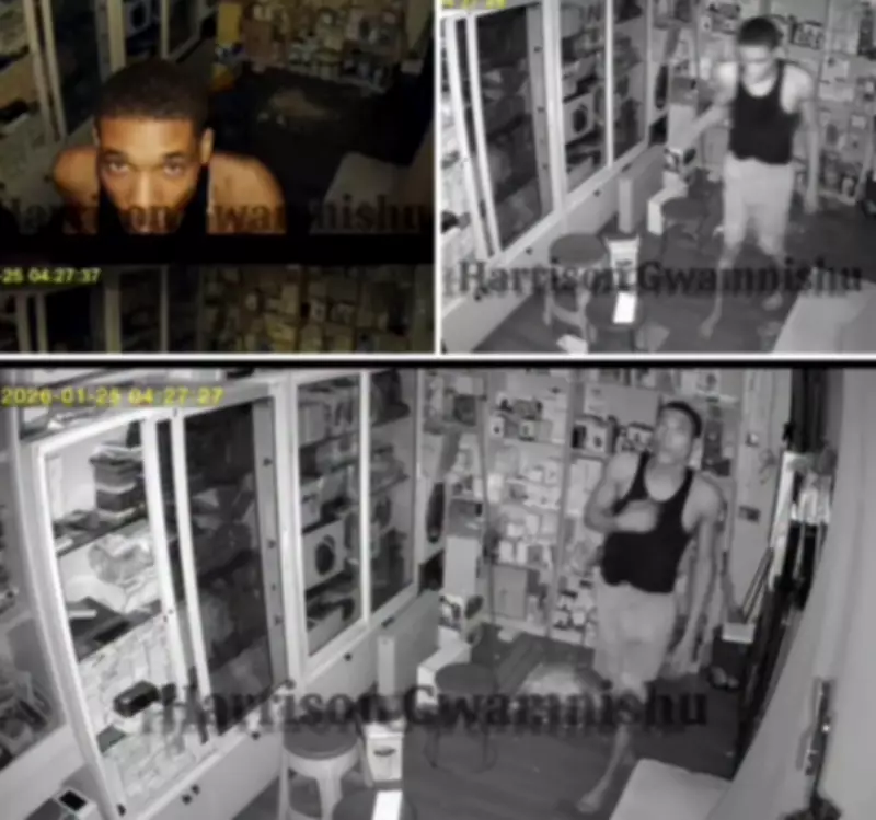 CCTV Footage Shows Thief Making Sign of the Cross Before Burglary in Asaba