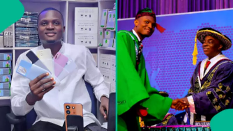 Covenant University First-Class Graduate Sells Phone Accessories at Alaba Market