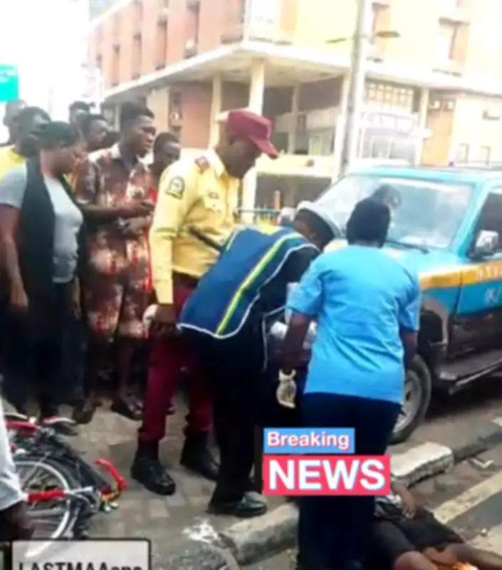 Cyclist Killed in Tragic Collision with Truck at Ikeja Roundabout