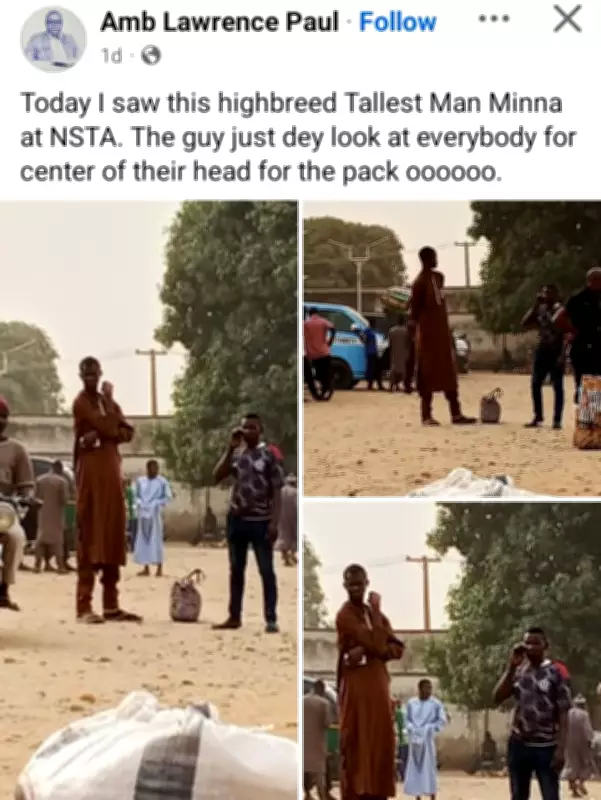 Facebook User Discovers Tallest Man in Minna, Sparking Online Fascination