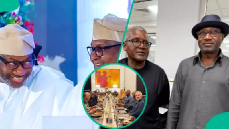 Femi Otedola Breaks Fast with Aliko Dangote and Family in Abu Dhabi, Sparks Fan Reactions