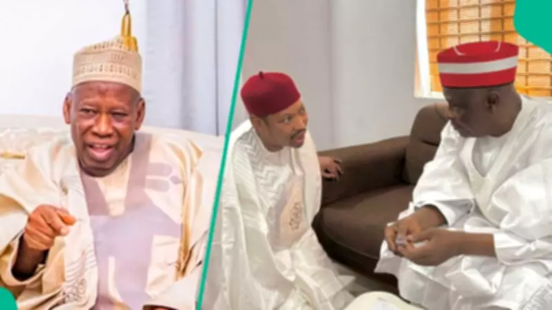 Ganduje's Son Visits Kwankwaso in Kano Amid 2027 Political Tensions