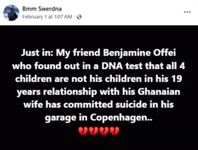 Ghanaian Man Takes Own Life in Denmark After DNA Reveals Paternity Shock