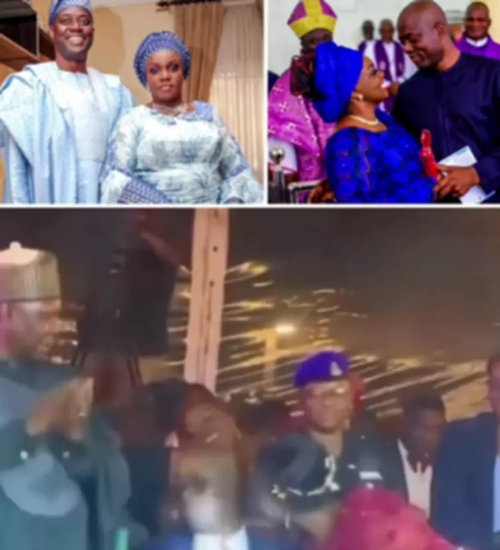 Governor Makinde Declines Wife's Kiss at Oyo State 50th Anniversary Event