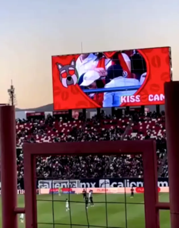 Kiss Cam Drama: Couple's Awkward Dodge Sparks Cheating Speculation at Mexican Football Match
