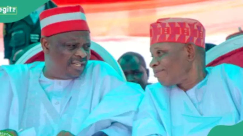 Kwankwaso and Governor Yusuf Show Political Strength at Kano Market Fire Scene