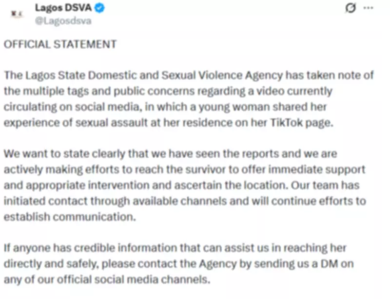 Lagos DSVA Responds to Viral TikTok Video of Alleged Sexual Assault