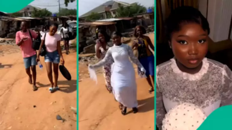 Nigerian Bride Cancels Wedding on D-Day, Leaves Venue with Friends in Viral Video