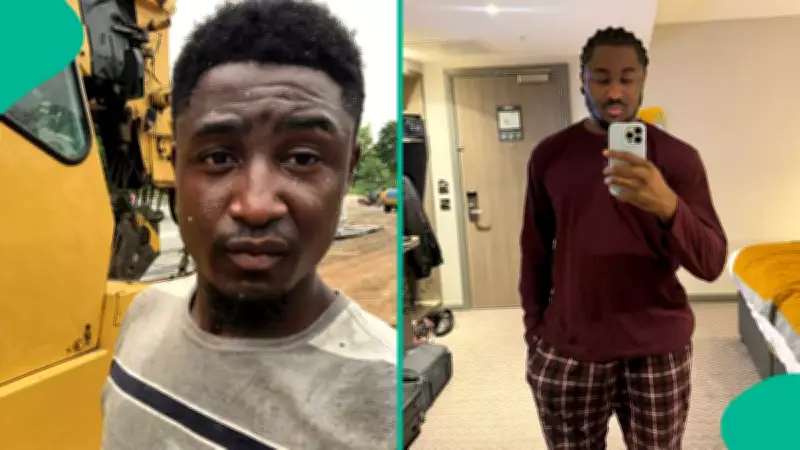 Nigerian Labourer's Viral Transformation After Moving Abroad for Better Life