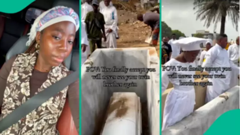Nigerian Lady's Emotional Tribute to Late Twin Brother and Father Trends on TikTok
