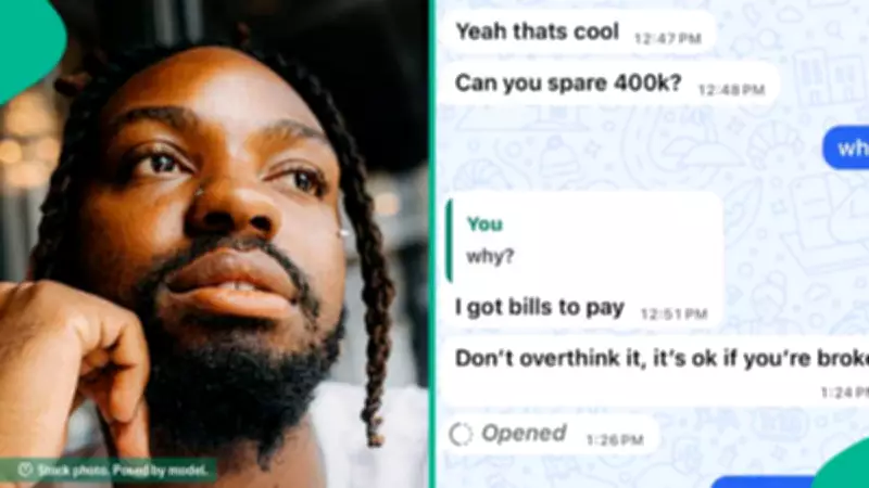 Nigerian Man Shares Viral Chat With Lady Who Requested N400k After Just 3 Days