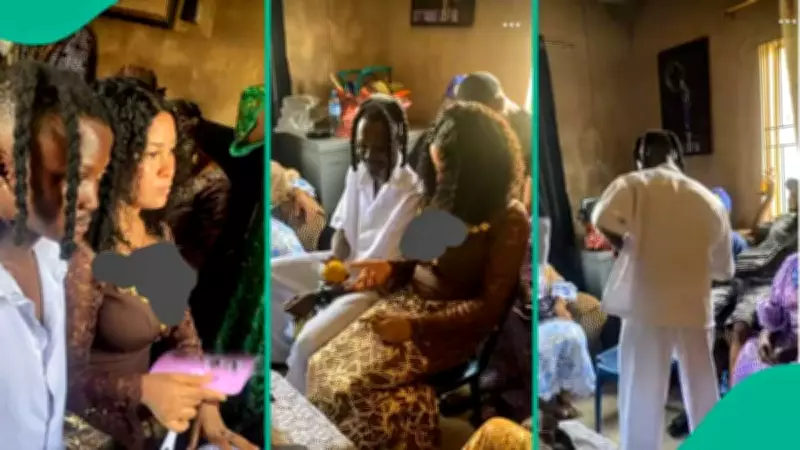 Nigerian Man's Viral Introduction Ceremony with Dreadlocked Partner Sparks Social Media Reactions