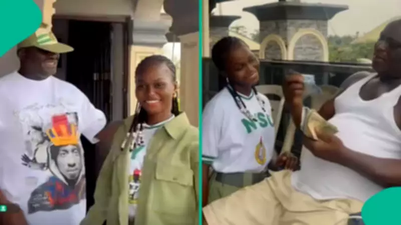 Nigerian NYSC Corps Member Honors Father with First Allowance, His Response Goes Viral