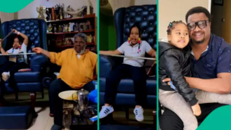 Nollywood's Heartwarming Generational Bond: Browny Igboegwu's Daughter Visits Legend Pete Edochie