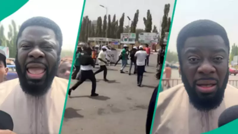 Prophet Isa El-Buba Tear-Gassed at National Assembly During E-Transmission Protest
