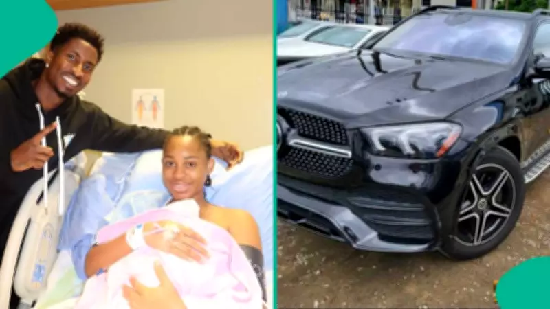 Super Eagles Star Peter Olayinka Gifts Wife Luxury Mercedes SUV After Birth of Second Child