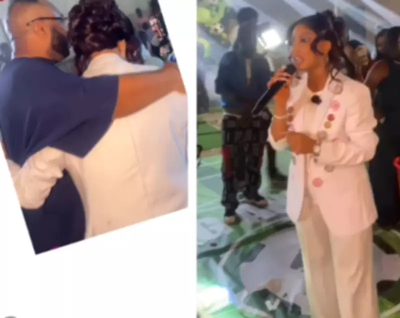 Tonto Dikeh Praises Ex-Husband Churchill as 'Amazing Father' at Son's Birthday