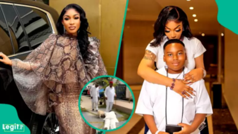 Tonto Dikeh's Heartwarming Father Welcome at Son's Birthday Goes Viral