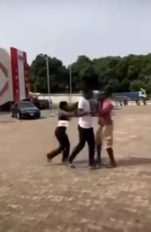 Valentine's Day Brawl at Lafia Mall: Two Men Fight Over Alleged Girlfriend