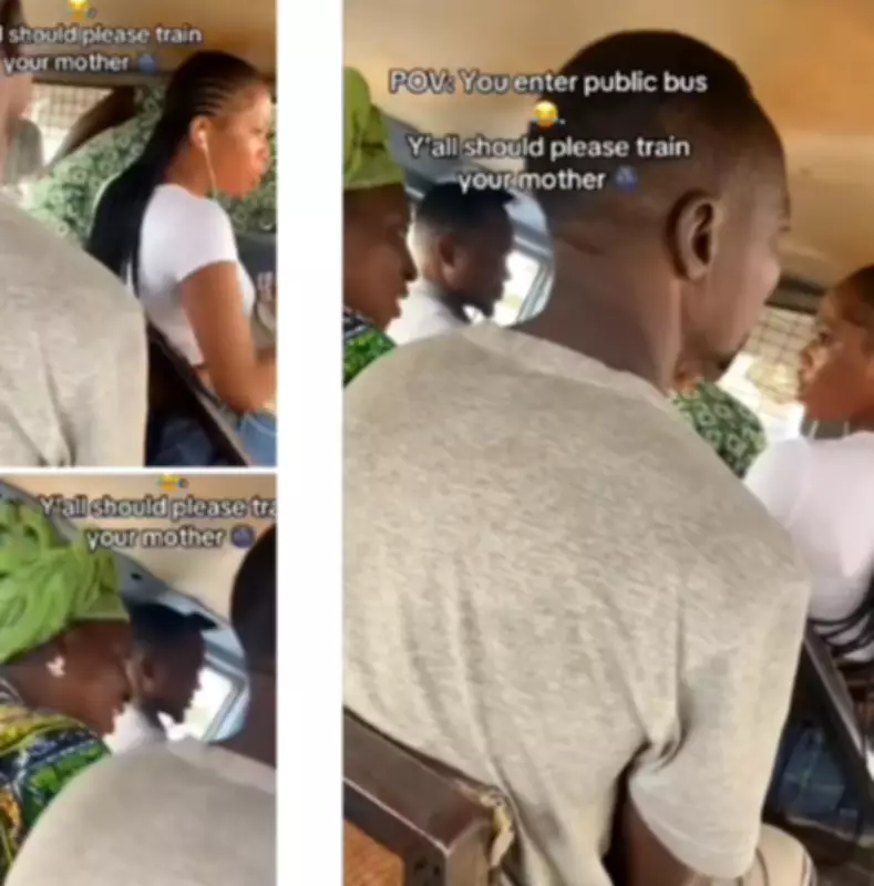 Viral Bus Argument: Young Woman and Elderly Passenger Clash Over Respect and Dress Code